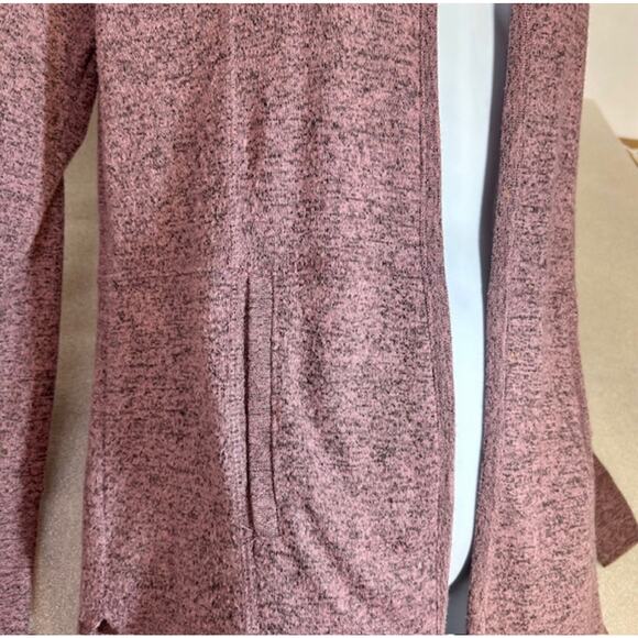 Womens Cardigan Sweater Altar'd State Open Front Soft Hooded Size Small Pinkish - Picture 5 of 7